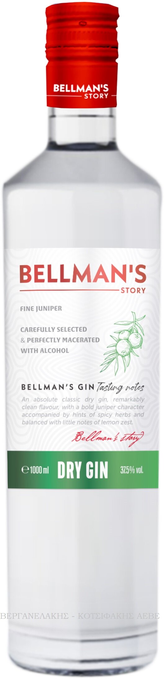 BELLMAN'S STORY GIN 1 LT