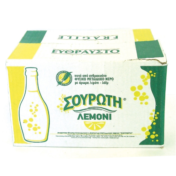 ΣΟΥΡΩΤΗ LEMON - LIME ΑΝΘΡΑΚΟΥΧΟ ΦΥΣΙΚΟ ΜΕΤΑΛΛΙΚΟ ΝΕΡΟ (12*250 ML)